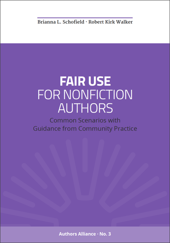 Cover of the Fair Use Guide for Nonfiction Authors
